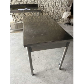 TABLE INOX 120 x 70 cm