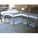TABLE INOX L 1600 x P 700 x H 850 mm﻿