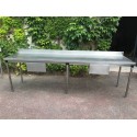 TABLE INOX 290 x 70 cm